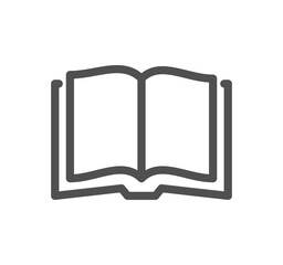 Book related icon outline and linear vector.	
