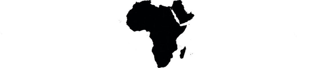 Vector silhouette map of Africa © Art_Design