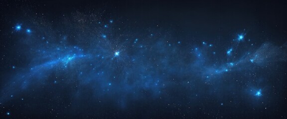 Naklejka premium Fire embers particles over Blue background. Fire sparks background. Abstract dark glitter fire particles lights