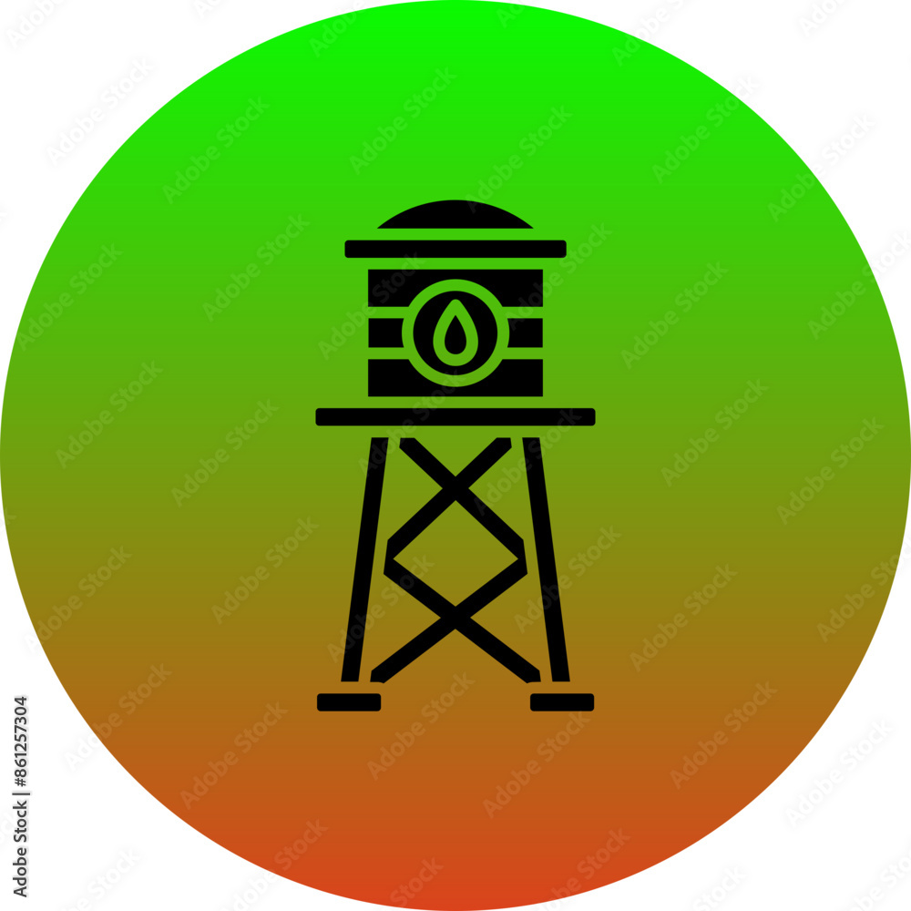 Poster Water Tower Icon