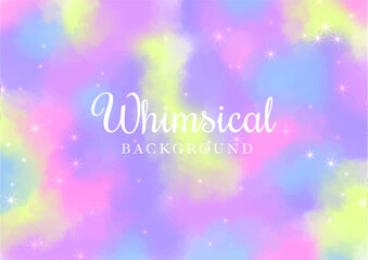 Colorful magical pastel paint abstract background