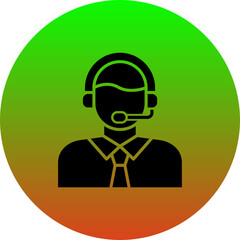 Customer Service Agent Icon