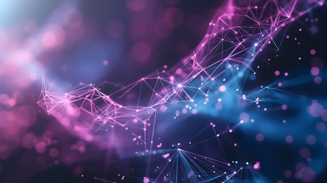 7. Arrange a holographic display of geometric shapes morphing into digital data streams, representing the evolution and growth of AI technologies.