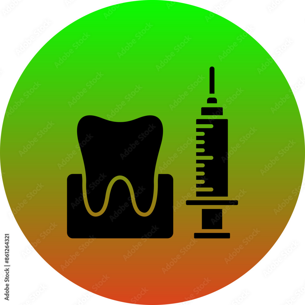 Sticker anesthesia icon