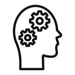 Brainstorming Thinking Icon Perfect for Creativity and Ideas