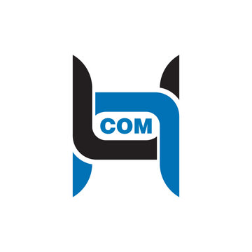 COM letter logo design on white background. COM logo. COM creative initials letter Monogram logo icon concept. COM letter design