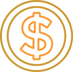 Dollar Symbol Vector Icon