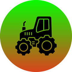 Fototapeta premium Tractor Icon