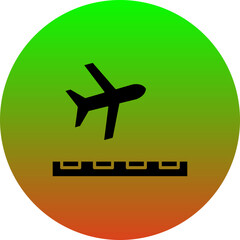 Fototapeta premium Take Off Icon