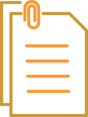 Attached Documents Vector Icon