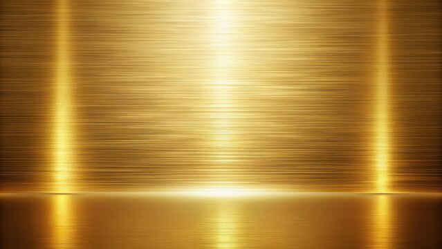 Smooth metallic gold background reflecting light, exuding luxury and sophistication, gold, shiny, elegant