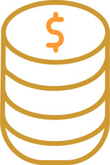 Stack of Coins Vector Icon