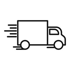 Moving Van Icon Ideal for Relocation Services