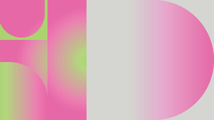 Obraz premium Vibrant geometric shapes gradient background vector. Abstract trendy modern design wallpaper for landing page, covers, Brochures, flyers, Presentations,Banners. Vector illustration.