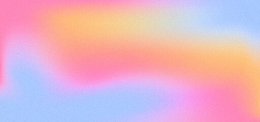 Aesthetic y2k grain gradient background. Trendy blur aura design cover with noise texture effect. Vector illustration