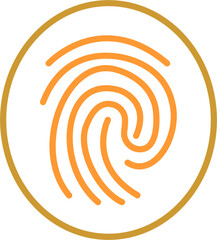 Fingerprint Vector Icon