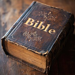 Bible, with the text on the book front "Bible" Catholic icon