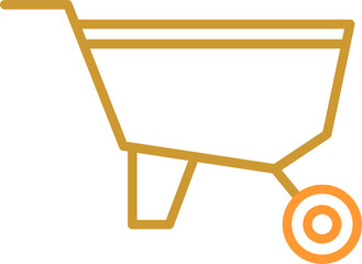 Wheelbarrow Vector Icon