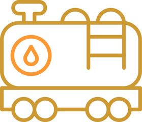 Tank Wagon Vector Icon