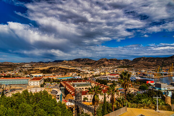  landscape of the Mediterranean Sea from the Spanish city of Cartagena