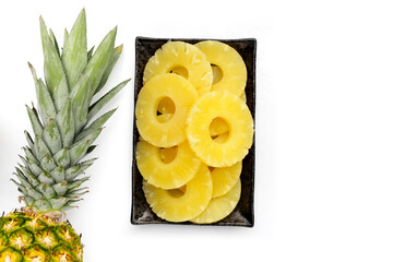 Pineapple fruit, Canned pineapple sliced