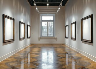 empty gallerys in museum