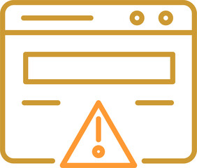Web Error Vector Icon