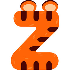 Tiger Alphabet Z