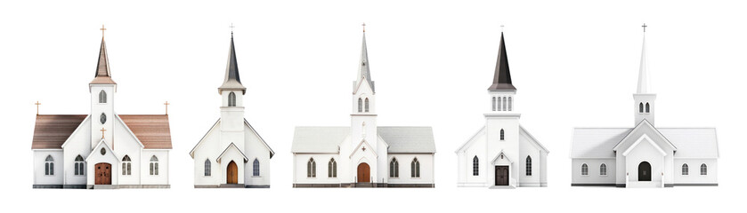 Church illustration set