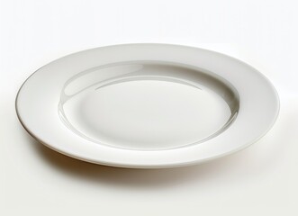 empty plate isolated on white