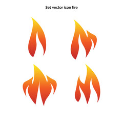 Vector illustration of fire logo