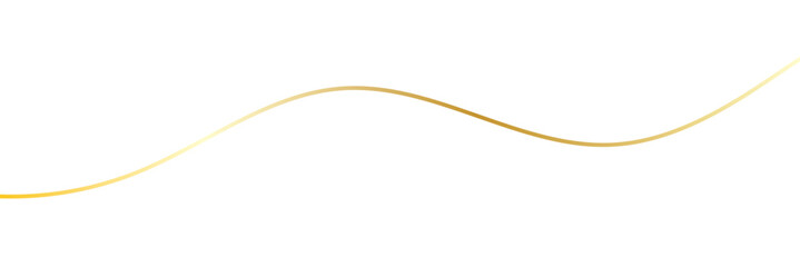 Fototapeta premium Golden wavy line, gold curved line, Vector illustration. EPS 10