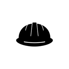 Construction helmet, linear icon. construction worker icon. Thin linear construction worker outline icon isolated on white background.