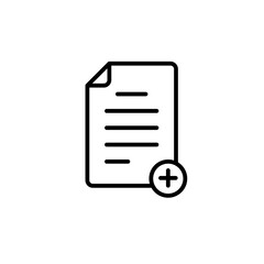 Add New Document Icon Perfect for File Management