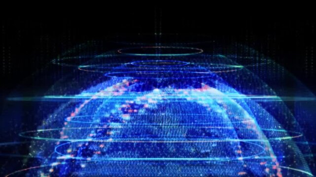 Business World Globe Background 3D Rendering