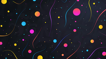 Abstract background with bright colors and simple shapes