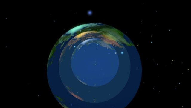 Business World Globe Background 3D Rendering