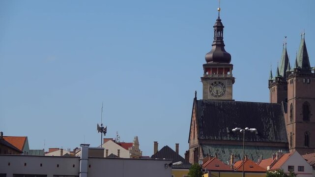 Cathedral of Holy Spirit is principal church of Diocese of Hradec Kralove in Czech Republic and also seat of current bishop of Diocese Jan Vokal. It is late Gothic brick basilica with two towers.