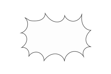 シンプルな手描きふきだし