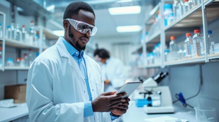 The scientist in laboratory