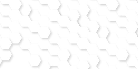 Abstract background with hexagons honeycomb technology texture. Hexagonal shape structure light seamless geometric background. Surface polygon pattern with digital hexagon and futuristic business.