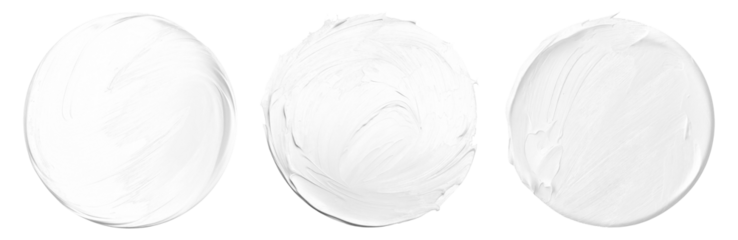 Off-white paint brush stroke set