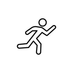 Fitness Running Icon Ideal for Sports and Exercise