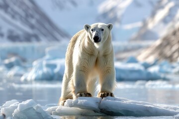 Naklejka premium Polar Bear in Svalbard, Norway.