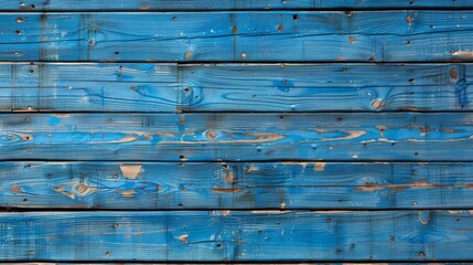 Fototapeta premium Surface of blue wooden planks