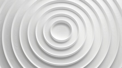 Obraz premium Minimalist design featuring concentric monochrome circles