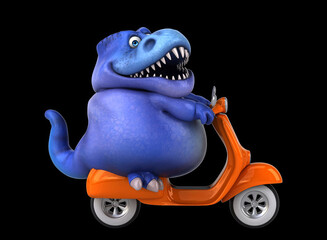 Fun 3D cartoon dinosaur