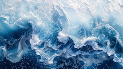 Obraz premium Abstract background of waves on the shore