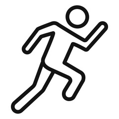 Fitness Jogging Icon Perfect for Running and Exercise
