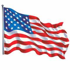 Fototapeta premium waving_american_flag